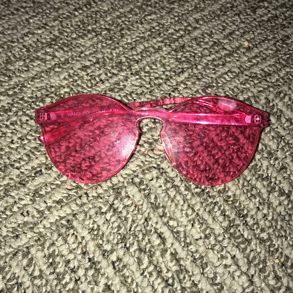 Pink Sheer Sunglasses